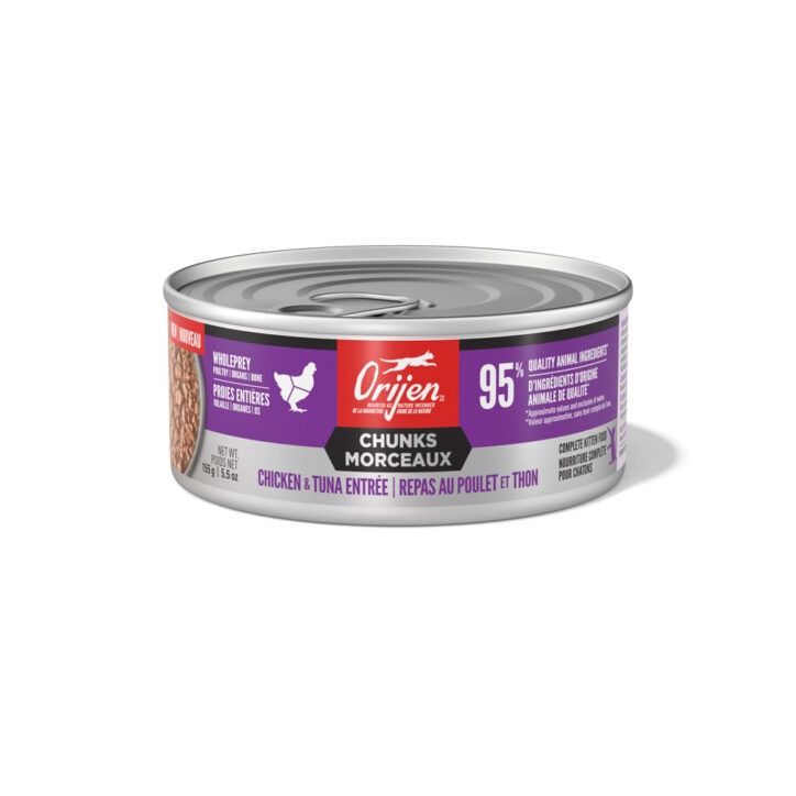 Orijen -Nourriture humide en morceaux pour chat 5.5oz, saveur: Poulet &amp; thon Chaton