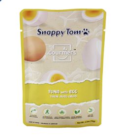 Snappy Tom- nourriture en Pochette  pour chat 70gr, saveur: Thon &amp; oeuf