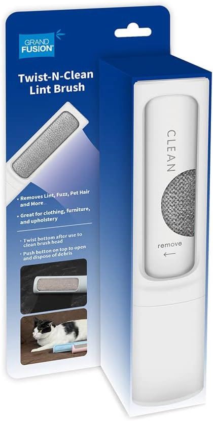 Grand Fusion - Twist-N-Clean Lint Brush, couleur: blanc