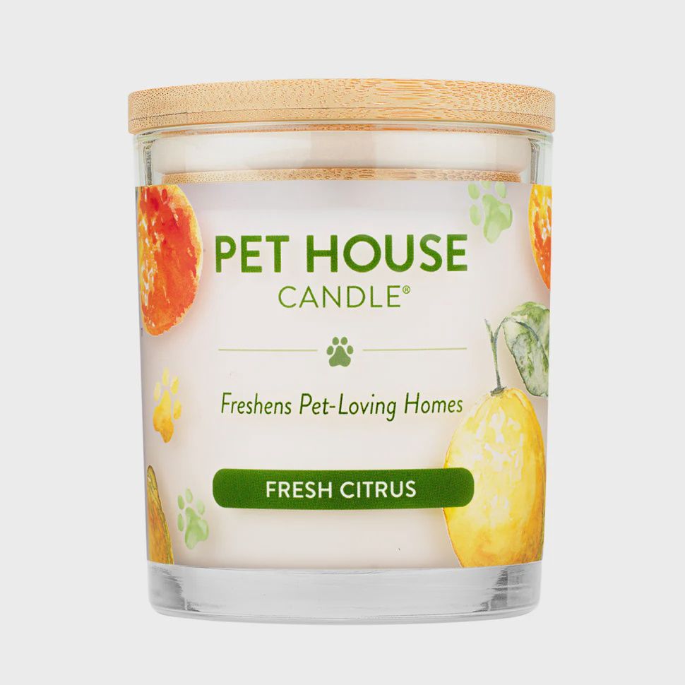 Pet House - Chandelle avec enzyme contre l'odeur, 8.5oz, odeur: Citrus Frais