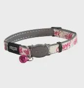 Kong - Rogz - Collier a chat illumine dans le noir ajustable jusqu'à 13'', couleur: Papillon rose