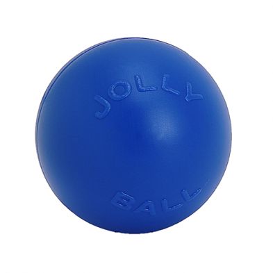 Jolly Pets - Push-n-Play Ball, couleur: Bleu, format: 14''