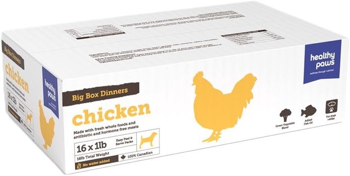 Healthy Paws - Chicken Dinner Box, format: 16lbs