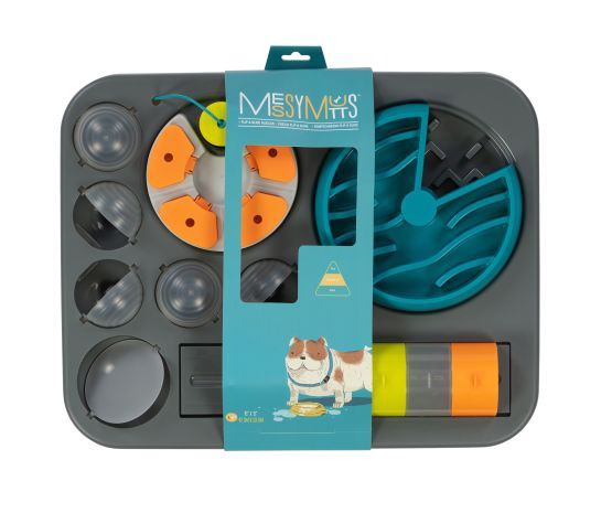 Messy Mutts- Plateau D'alimentation Interactif, taille: Large 16"X13"