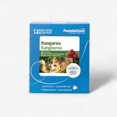 Red Dog Blue Kat - Cru Foundations, Kangourou pour chat 4X1/4lb (113g)