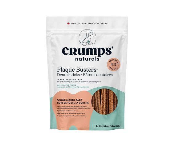 Crumps' - Naturals, Plaque Buster Advanced, Oral Care 270g for Medium &amp; Large Dogs