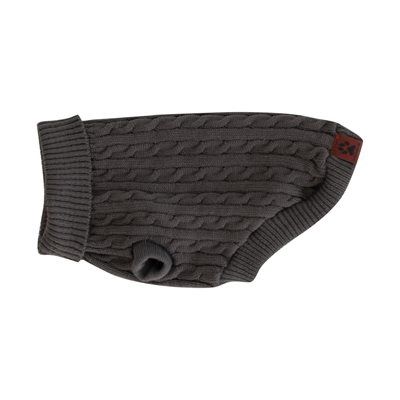 Shedrow K9 - Manteau en tricot torsadé pour chien, couleur: Gris chimère, taille: Extra-Petit