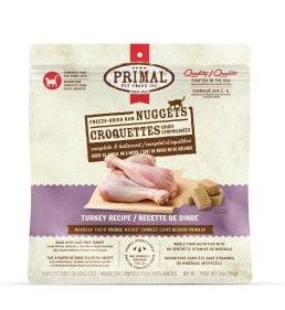 Primal-Croquettes Crues Lyophilisées pour chat 396gr