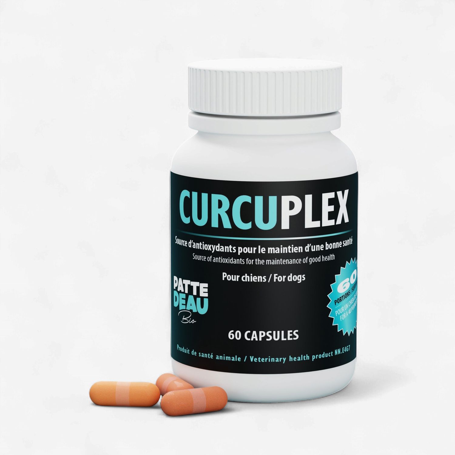 Patte D'Eau Bio - Curcuplex, 60 capsules