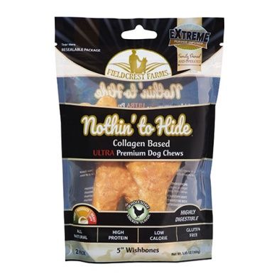 Nothin to Hide - Ultra Wishbone, quantitées: pqt de 2, saveur: Poulet, taille: 5''
