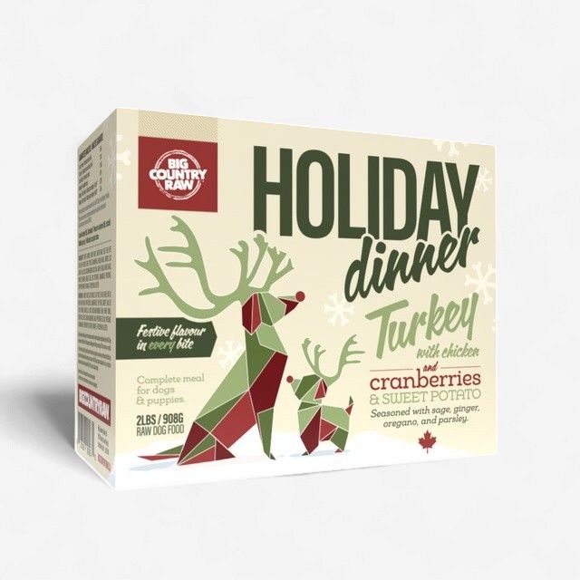 Big Country Raw - Holiday Dinner, Turkey, Chicken &amp; Cranberry
