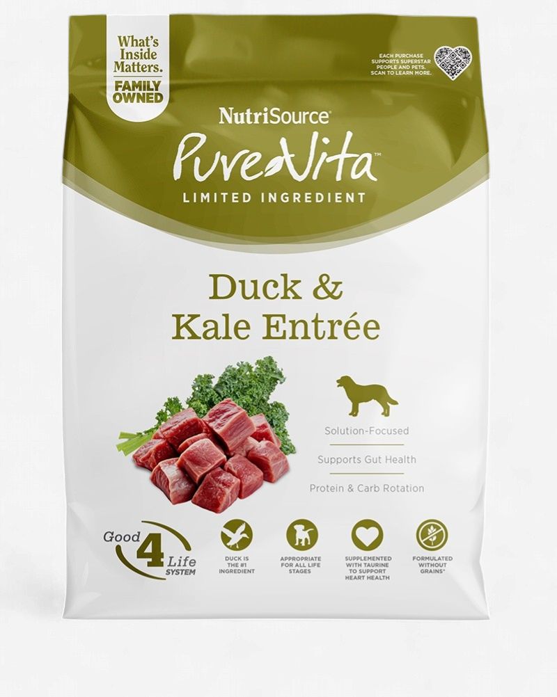 PureVita - Entrée de Canard &amp; Chou frisé, Sans Grains, format: 4 lb