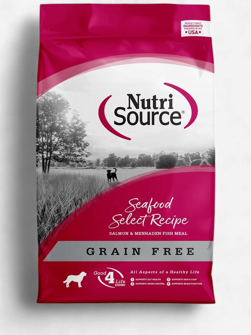 NutriSource- Seafood Select Recette de fruits de mer sélectionnés  sans grains, format: 11.79kg