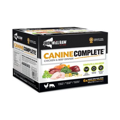 Iron Will Raw - Crue pour chien, Canine Complete, Poulet et Boeuf - 6lbs