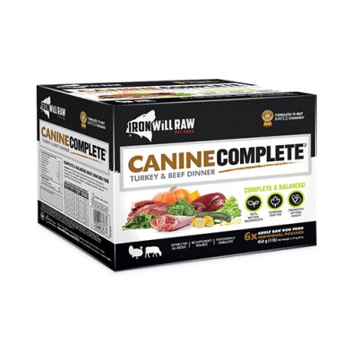 Iron Will Raw - Crue pour chien, Canine Complete, Dinde et Boeuf - 6lbs