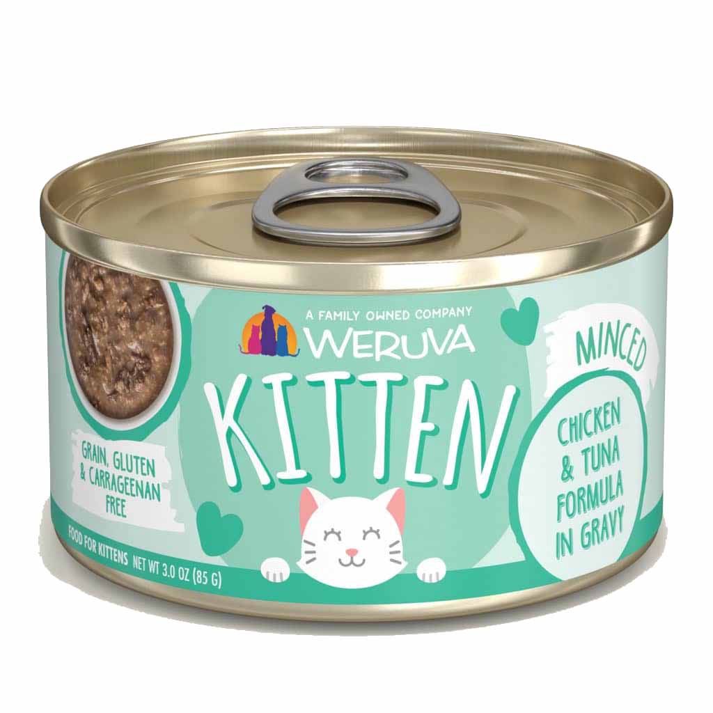 Weruva - conserve pour chaton,  émincé 3 oz, saveur: Poulet &amp; thon