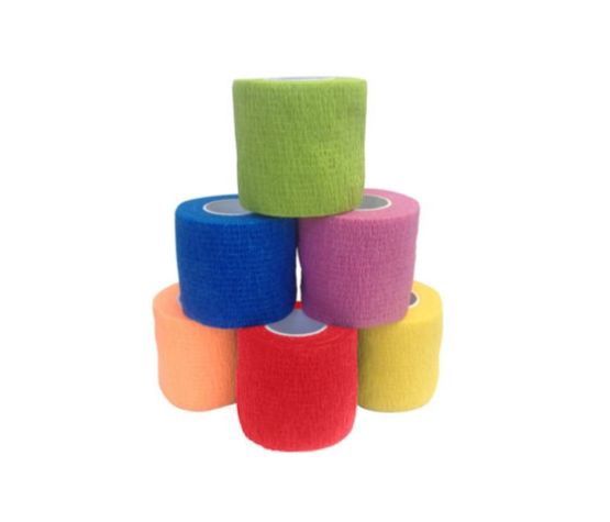 Amd Ritmed- Bandages Cohésifs (vet wrap), Couleurs Assorties, unitée, format: 1 ''