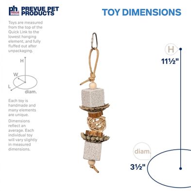 Prevue Hendrix - ''Lave Crunch'' jouet pour oiseau