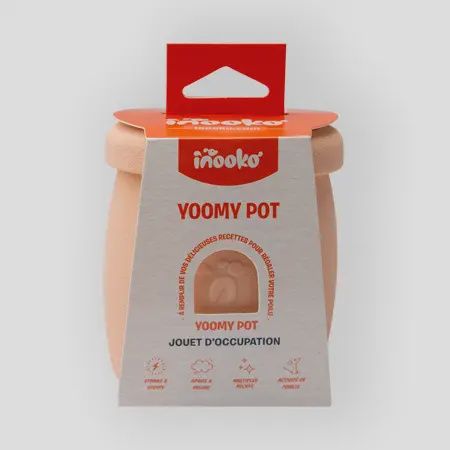 Inooko - Yoomy Pot, Jouet  a remplir en forme de pot couleur pêche