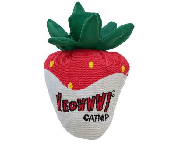 Ducky World - Jouet D'herbe à Chat  Fraise, types: Chocolat Blanc