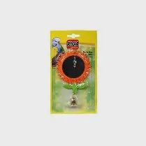 Riga - Jouet pour oiseau, miroir en fleur et clochette