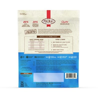 Primal - Pronto, Nourriture crue pour chien en bouchées 4 lbs