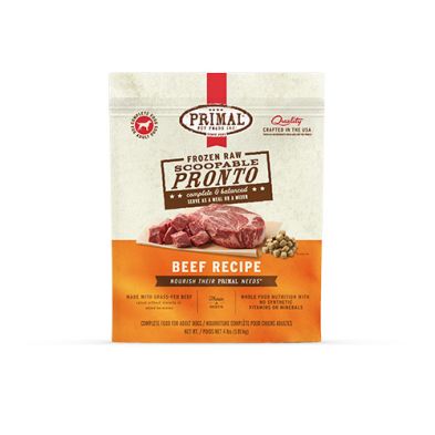 Primal - Pronto, Nourriture crue pour chien en bouchées 4 lbs