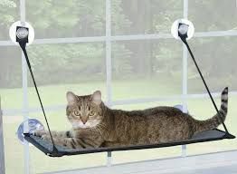 K&amp;H -Lit a ventouse pour fenêtre a chat, noir, modèle: Simple