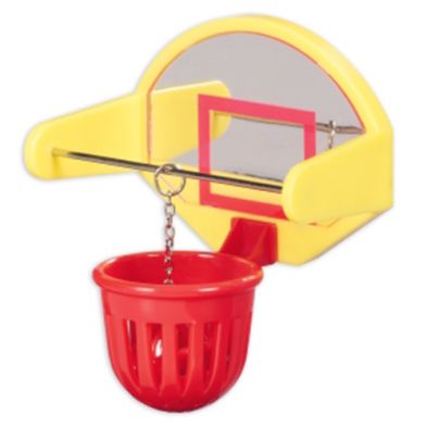 JW -Panier de basket avec balle et mirroir, pour oiseau