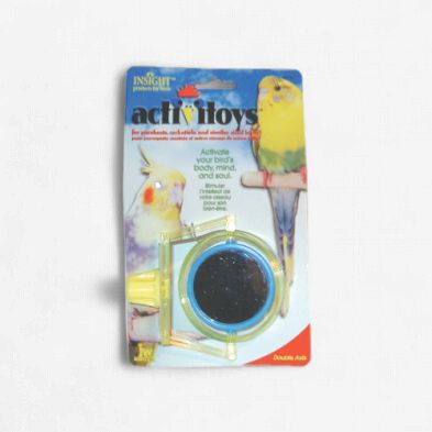 JW -Mirroir double  pivotant, pour oiseau