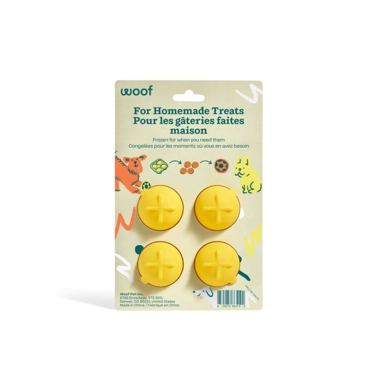 Woof Pet- Moule à gâteries Pupsicle Petit jaune