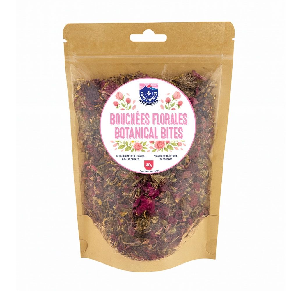 Foin Pinacle - Bouchées pour petits animaux, ingrédients: Floral 40gr