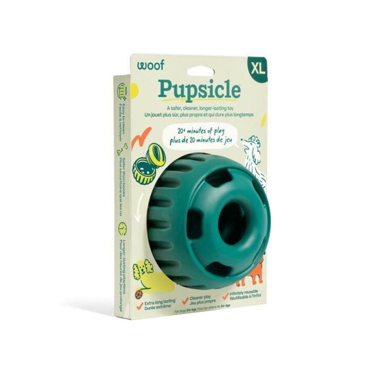 Woof Pet- Pupsicle vert, jouet a remplissage