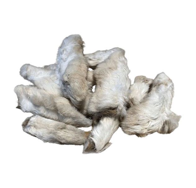 Paw Paw- Patte de lapin avec poils unité