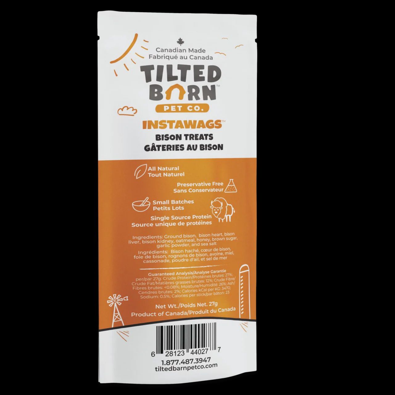 Tilted Barn - Instawags - bâtonnets de gâterie - 27g