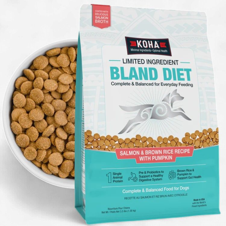 Koha- Ingrédient limité recette saumon et riz brun, poids: 3.5lbs