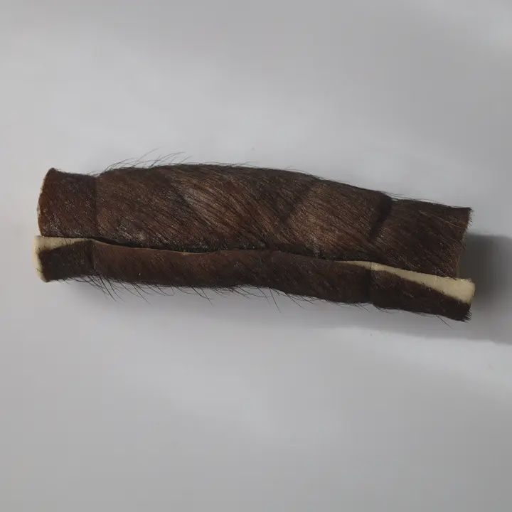 Vrac pour chien - Rouleau de peau de boeuf poilu, taille: Petit