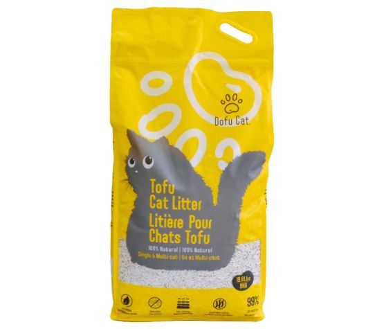 Dofu Cat- Litière agglomérante, formule tofu multi chat