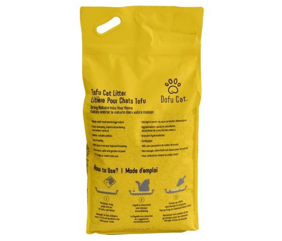 Dofu Cat- Litière agglomérante, formule tofu multi chat