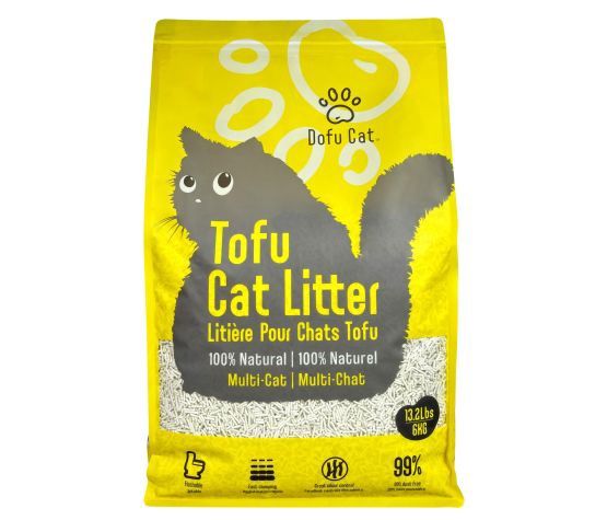 Dofu Cat- Litière agglomérante, formule tofu multi chat, format: 6kg