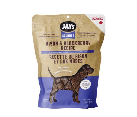 Jay's Gourmet- Gâteries Pour Chien ,Bison Et Mûres