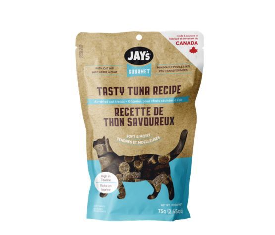 Jay's Gourmet- Gâteries pour chat tendres et moelleuses, ingrédients: Thon