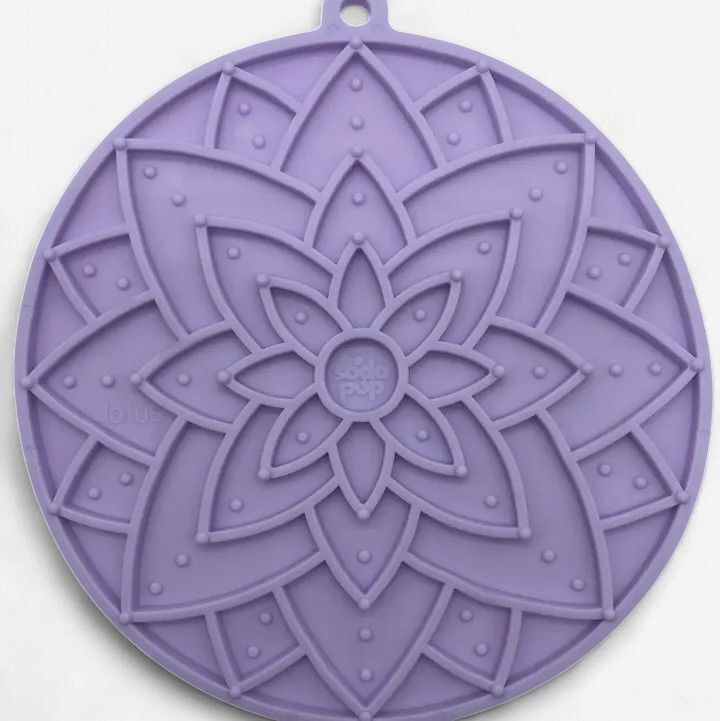 SodaPup -Tapis à lécher Lotus eMat avec ventouses