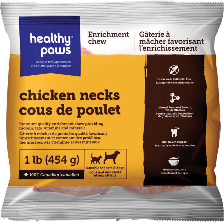 Healthy Paws - Cous de poulet 1lbs