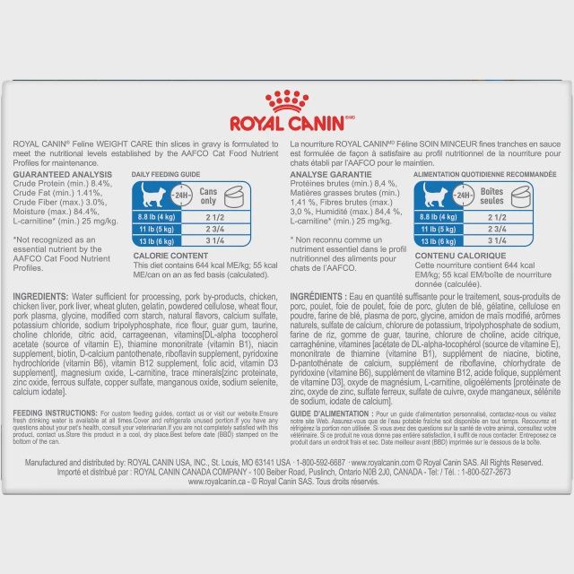 Royal Canin - Chat soin minceur en tranches