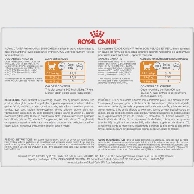 Royal Canin - Chat soin du pelage &amp; peau bouchées en tranches