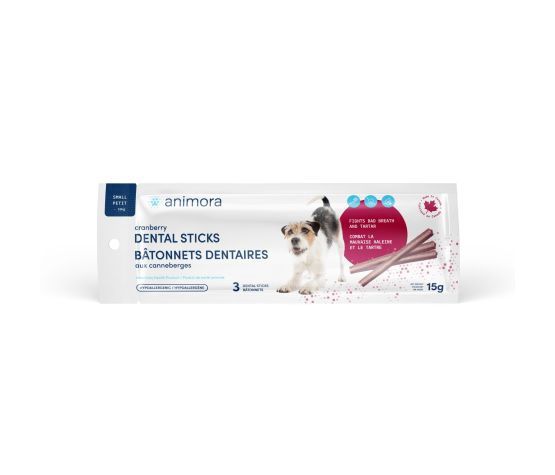 Animora - Bâtonnets Dentaires Aux Canneberges Pour chien, Petit