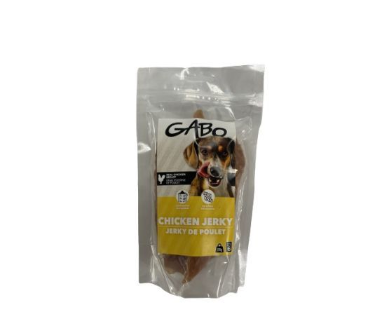 Gabo - Gâteries Pour Chien Jerky de Poitrine de Poulet, format: 170gr