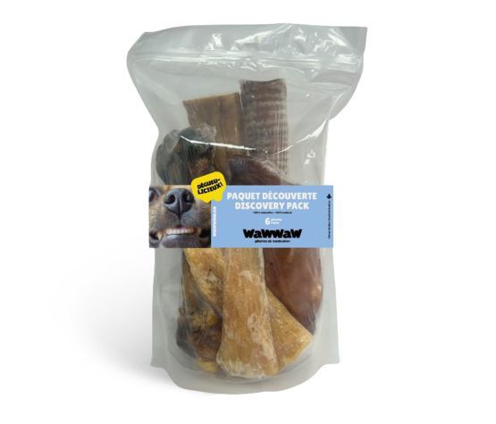 Wawwaw - Paquet Découverte Pour Chien, En Sac De 6 Morceaux Assortis
