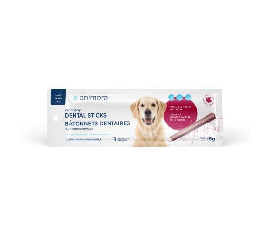 Animora - Bâtonnets Dentaires Aux Canneberges Pour chien, Grand